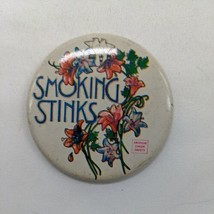 Smoking Stinks * Pin Pinback Button 2.25&quot; * American Cancer Society - £7.76 GBP