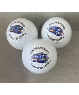 San Francisco Country Club Cable Car Logo Golf Balls – Set of 3 California - $23.39 CAD