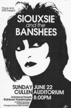 Siouxsie 65cm x 43cm reproduction gig poster goth punk retro banshees pistols  - £25.15 GBP