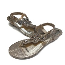 Dream Pairs Pershian Fashion Summer Thong Sling Flat Sandals Jeweled Gol... - £12.69 GBP