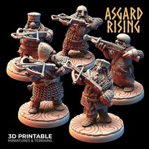 3D Printed Asgard Rising Dwarves Crossbow Chain Mail Set 28mm - 32mm - $8.81+