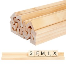 12 Pack Wooden Rack For Letter Tiles, Compatible With Scrabble Tiles, 7.5X.7X.8" - $28.99