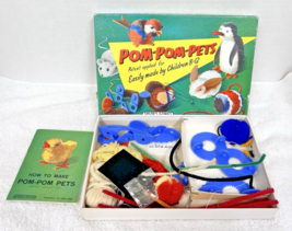 Vintage Spears Games England Pom Pom Pets Handicraft Toy Kit Original Box - $24.26