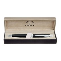 Parker Aster Matte Black Chrome Trim Ball Pen | free shipping - £20.77 GBP