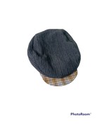 CACHCACH Gray Ribbed Fabric Newsboy Hat Lightweight Plaid Lined Elastic ... - $280.04 MXN