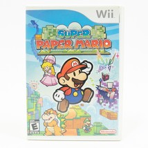 Super Paper Mario Nintendo Wii 2007 Game Complete W/ Manual Tested CIB inserts - £26.83 GBP