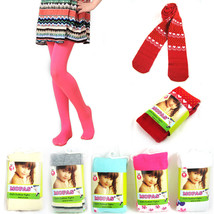 3 Pair Girls Stockings Tights Pantyhose Toddler 4-6 Medium Hosiery Opaqu... - £23.46 GBP