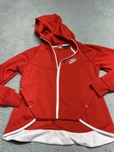 NIKE Sportswear Women’s Full Zip Jacket Tail Red with White Trim Very Rare - £19.06 GBP