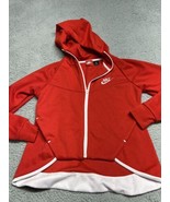 NIKE Sportswear Women’s Full Zip Jacket Tail Red with White Trim Very Rare - $32.69 CAD