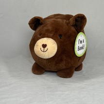 Jumbo Brown Pig Bear Plush Coin Bank, New - $372.61 MXN