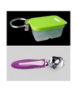 Tupperware Smidget Magnetic Mini Pink Ice Cream Scoop &amp; FridgeSmart Lime... - $14.77 CAD