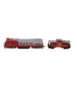 HO Scale Life-Like Santa 8130 Diesel Locomotive with ATSF 999851 Caboose - $30.95