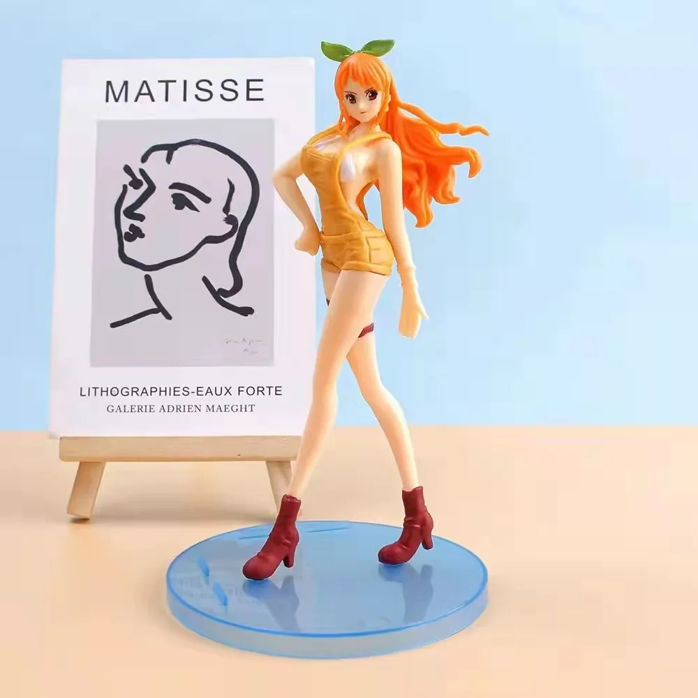 17cm One Piece Anime Figure Nami Action Figures Sexy Girl Waifu Model PVC - $10.66