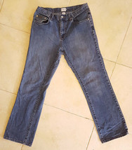 Women&#39;s Calvin Klein Denim Blue Jeans-29x29.5&quot;-Size 8-Cotton-Leather Tag - $14.03