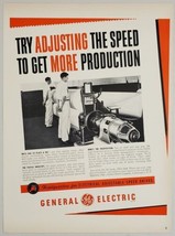 1950 Print Ad General Electric Adjustable Speed Drives for More Production - £13.65 GBP
