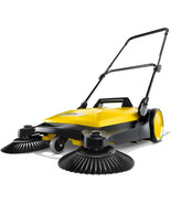 Karcher S 4 Twin Walk-Behind Outdoor Hand Push Sweeper - 5.25 Gallon Cap... - $209.99