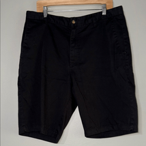 Volcom Black Flat Front Shorts Casual Cotton Blend - $10.78