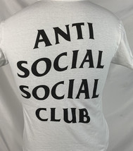 Anti Social Social Club T Shirt White Crew AF1 Logo Tee Sneaker Men’s Small - £31.45 GBP