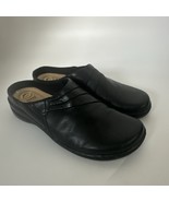 Earth Spirit Shoes Womens 9 Jenny Mule Clogs Flats Slip On Black Leather... - $33.03 CAD