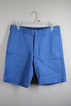 J. Crew Factory 30 Blue Broken In Cotton 9&quot; Inseam Gramercy Chino Shorts 90454 - £14.92 GBP