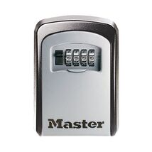 Wall-mounted combination key box/key safe, grey/black for sharing your k... - $53.00