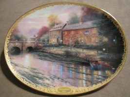 LAMPLIGHT INN collector plate THOMAS KINKADE Lamplight Village - £15.79 GBP