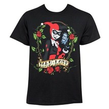 DC Comics Harley Quinn Mad Love Roses T-Shirt NEW UNWORN - $14.50+