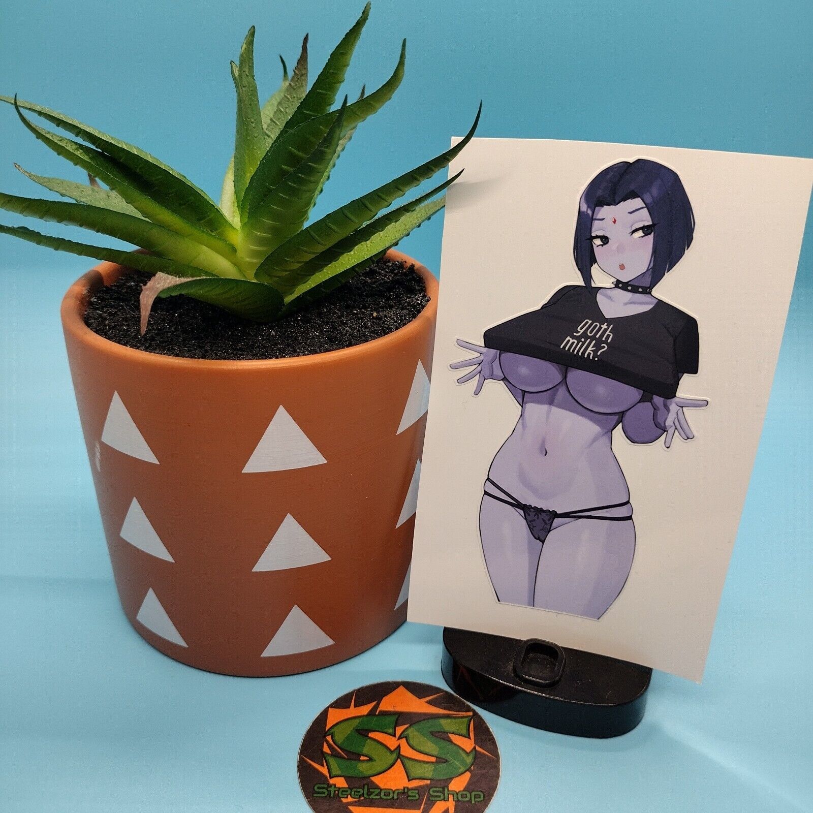 Teen Titans - Raven (Goth Milk?) - Waterproof Anime Sticker / Decal - $5.99