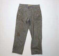 Vintage Cabelas Mens 38x32 Distressed Baggy Wide Leg Cargo Pants Green C... - €30,05 EUR