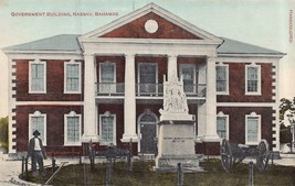 Nassau Bahamas~Government BUILDING~1910s Tinted Photo Postcard - £7.62 GBP