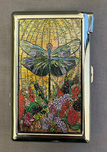 Colorful Dragonfly Art D2 100&#39;s Size Cigarette Case with lighter Wallet - £17.37 GBP