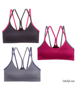 Stylish dual shoulder strap for better control Removable pads Bra Yoga T... - £9.39 GBP
