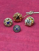 4 Free Mason 32nd Level Jewelry - Pins, Tie Tacks, Vintage - £13.73 GBP