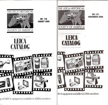 Leica Catalog Equipment No. 138 Aug 2008 and No.131 Nov. 2006 - $4.00