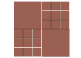 Mexican Mission Cement Tile Solid Handcrafted 10 sqf - Rosybrown - 8x8&quot; - $120.00