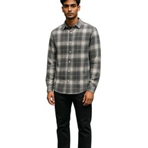 Joe&#39;s Jeans Boucle Plaid Flannel Shirt Zinc Plaid Gray Men Size Small Bu... - $18.05