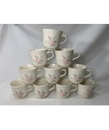 10 Pfaltzgraff Tea Rose Pattern 8oz. Coffee or Tea Mugs Cups - $44.55