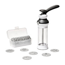 OXO SOFTWORKS COOKIE PRESS COOKIES SHOOTER SPRITZ KITCHEN BAKING 18 DISK... - £38.10 GBP