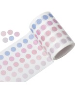 Morandi 5/16&quot; Dot Washi Tape Round Stickers 1250 Dots Stickers For Journ... - £10.21 GBP