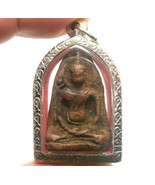 CAMBODIA KHMER TOP MANTRA LORD BUDDHA ANTIQUE AMULET PENDANT LUCK RICH V... - £297.39 GBP