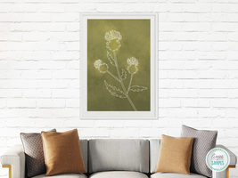 Minimal One Line Art, Botanical Line Drawing Printable, Flower Boho Wall Decor - £2.78 GBP