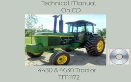 John Deere 4430 &amp; 4630 Tractor Service Technical Manual TM1172 On USB Drive - £18.94 GBP