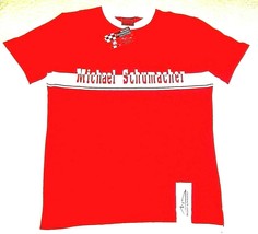 Michael Schumacher T-SHIRT, Mit Schriften &amp; Logo ROT/WEISS GR.L-LARGE , Neu - £30.59 GBP