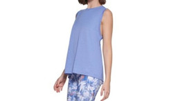 MSRP $45 Calvin Klein Womens Dropped Armhole Tank Top Periwinkle Size Small - £9.73 GBP