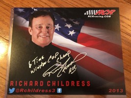 RCR RICHARD CHILDRESS 8x10 Authentic Hand Signed Auto Photo 6X WINSTON C... - $910.26 MXN