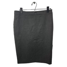 Escada Virgin Wool Pencil Skirt Kick Pleats Gray Grey Heather - EU 38 / ... - £42.54 GBP