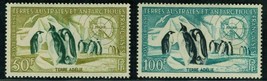 French So Ant Terr TAAF Sc # c1-c2 MVLH complete set Penguins (1956) Air Mail - £29.58 GBP