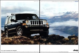 2006 Jeep Commander SUV 2 page Vintage Print Ad Mountain Top Lake Wall Art Photo - $10.97