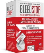 Bleedstoptm First Aid Powder - 4 (15G) Pouches - Used For Blood Clotting... - $44.92