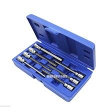 7Pcs 3/8 "Dr Metric Mm E Long Hex Allen Bit Socket Tool Set With Case - £37.87 GBP